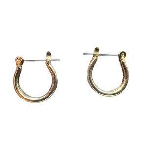 Elegant Gold Tone Hoop Earrings